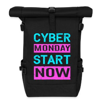 Cyber Monday shopping spree - Roll Top Backpack - black - Front