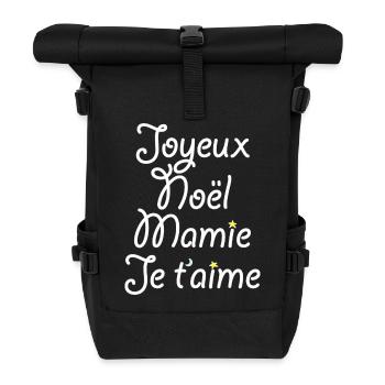 Merry Christmas Granny I love you - Roll Top Backpack - black - Front