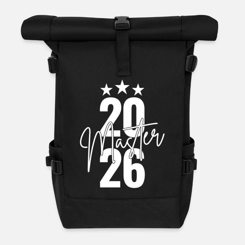 Master 2026 - Sac à dos roll top - noir