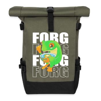Frog Tree Frog - Roll Top Backpack - olive/black - Front