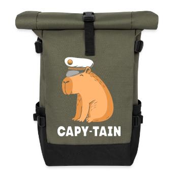 Capybara Capibara - Rolltop Rucksack - Olive/Schwarz - Vorne