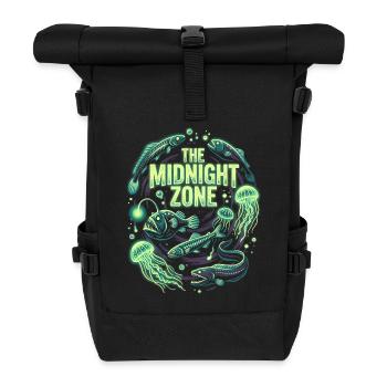 Plastic Sea - Rolltop Rucksack - Schwarz - Vorne