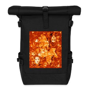 Autumn Gaze - Roll Top Backpack - black - Front