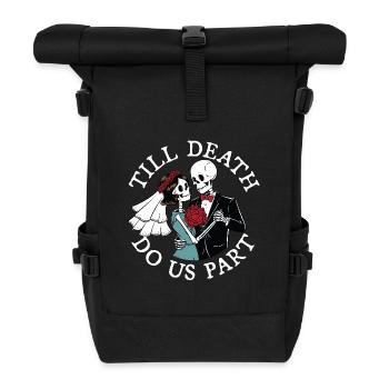 Jusqu’à ce que la mort nous sépare - Sac à dos roll top - noir - Devant