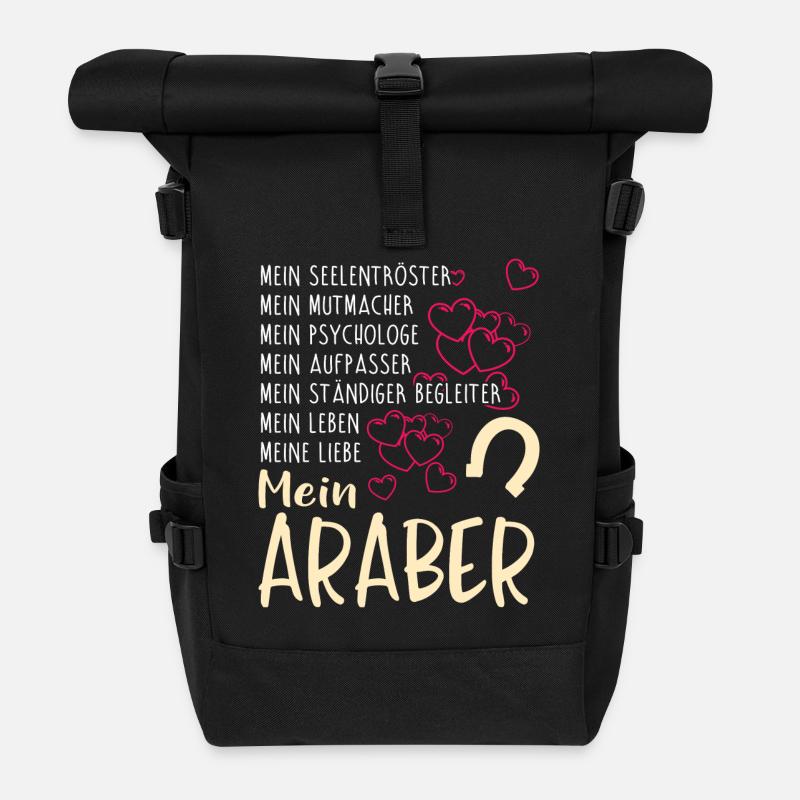 ARABER - mein - Rolltop Rucksack - Schwarz