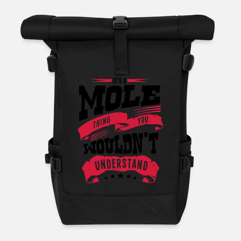 its a mole thing you wouldnt understand - Roll Top Backpack - black
