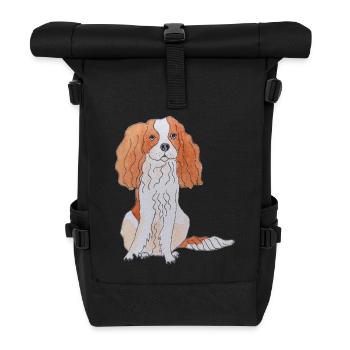 Cavalier King Charles Spaniel Fun - Rolltop Rucksack - Schwarz - Vorne