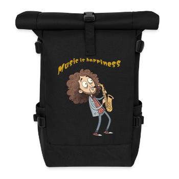 Dessin animé drôle - Sac à dos roll top - noir - Devant