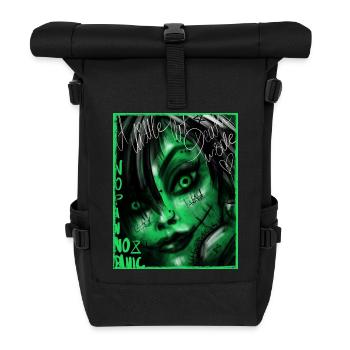 Demonic Girl - Little Death - Roll Top Backpack - black - Front