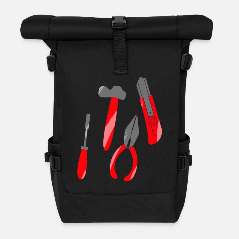Craftsman looking for tool design - Roll Top Backpack - black