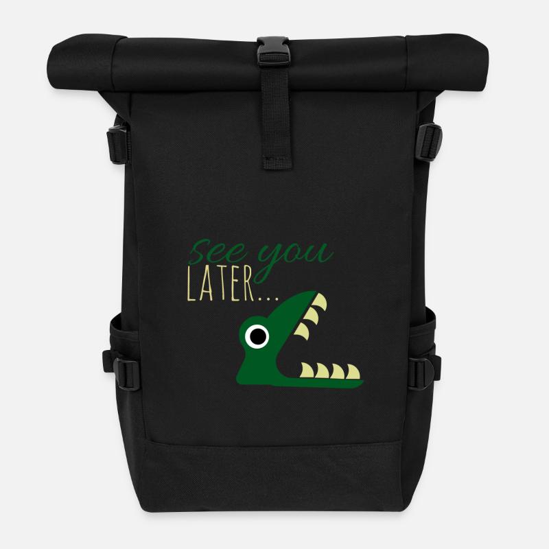 A plus tard .. - Sac à dos roll top - noir
