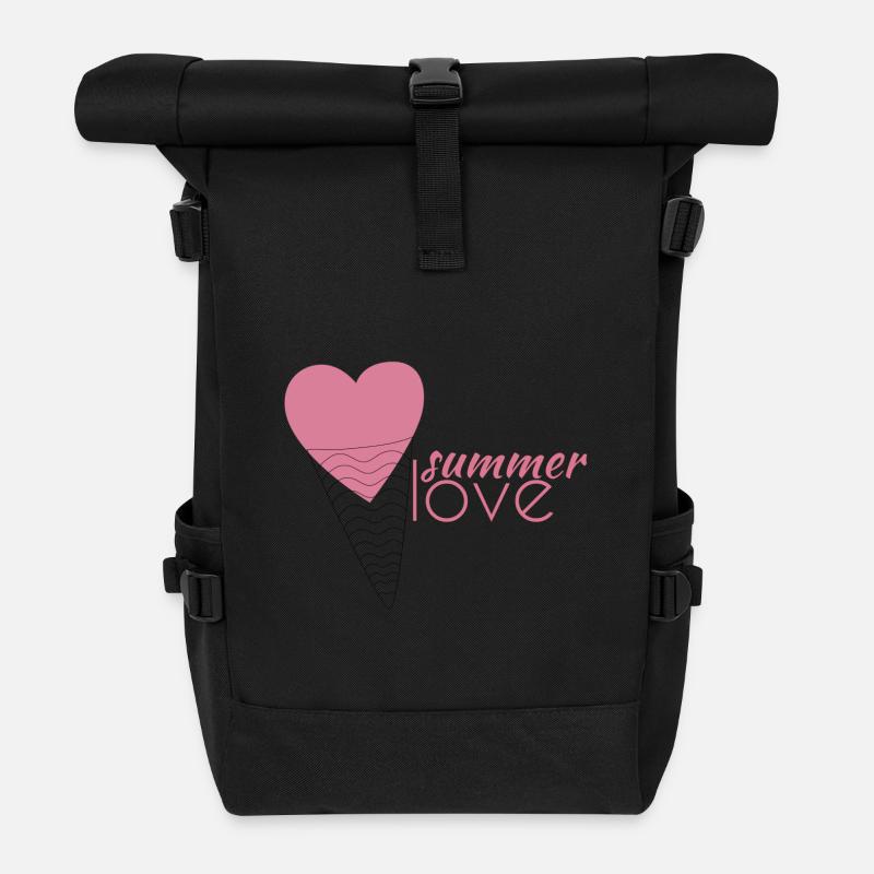 amour d'été - Sac à dos roll top - noir