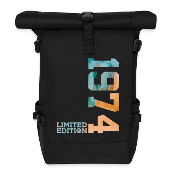 52. GEBURTSTAG LIMITED EDITION 1974 - Rolltop Rucksack - Schwarz - Vorne