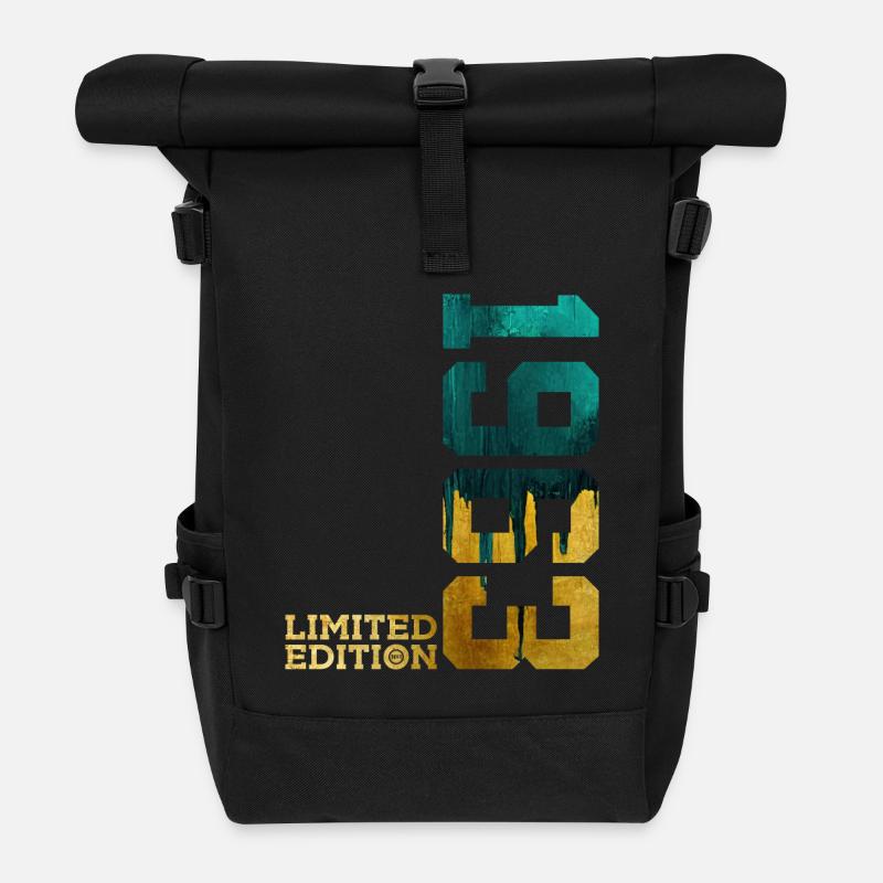 63. GEBURTSTAG LIMITED EDITION 1963 - Rolltop Rucksack - Schwarz