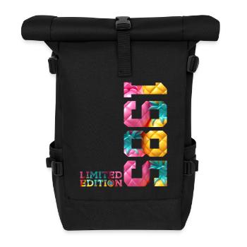 41. GEBURTSTAG LIMITED EDITION 1985 - Rolltop Rucksack - Schwarz - Vorne
