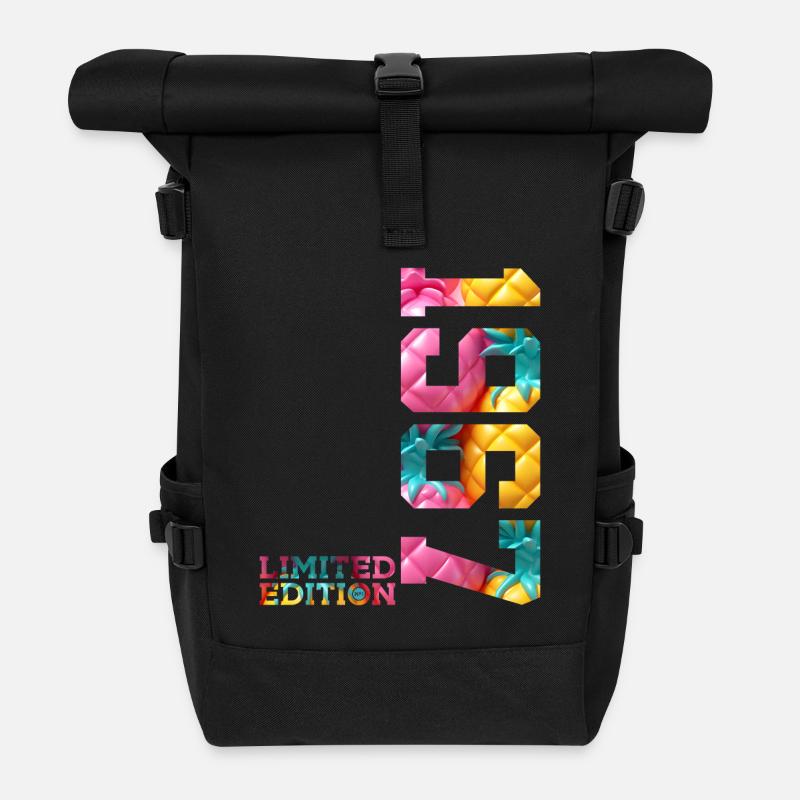 59. GEBURTSTAG LIMITED EDITION 1967 - Rolltop Rucksack - Schwarz