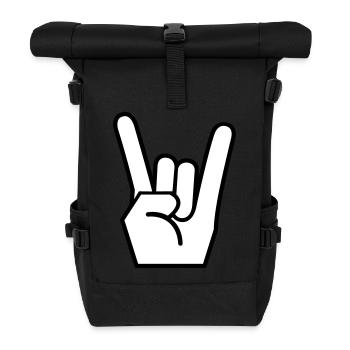 ROCK N ROLL PARTY T-SHIRT - Sac à dos roll top - noir - Devant
