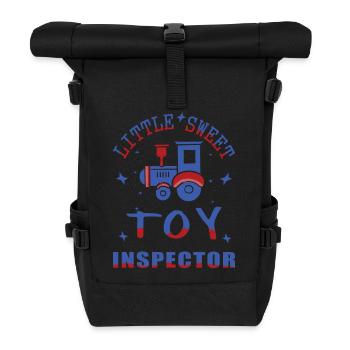 Railway Toy Inspector - Roll Top Backpack - black - Front