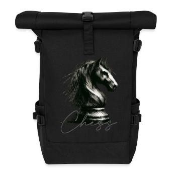 Échecs - Sac à dos roll top - noir - Devant