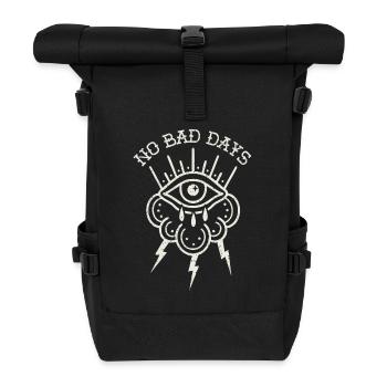 no bad days - Roll Top Backpack - black - Front