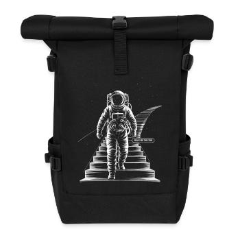 Reach for the Stars Astronaut - Roll Top Backpack - black - Front