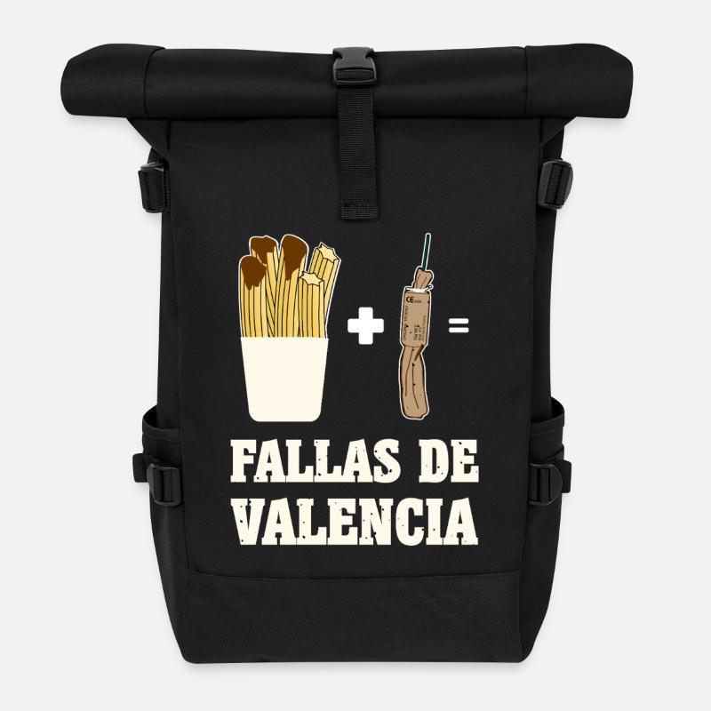 Fallas Pyro Chorrus - Rolltop Rucksack - Schwarz