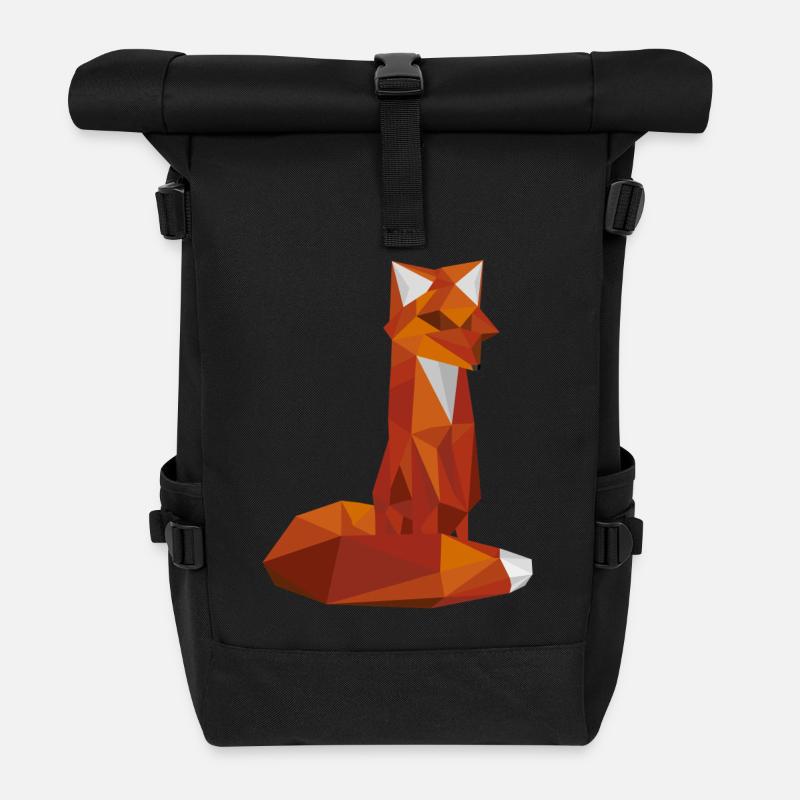 Fuchs - Rolltop Rucksack - Schwarz