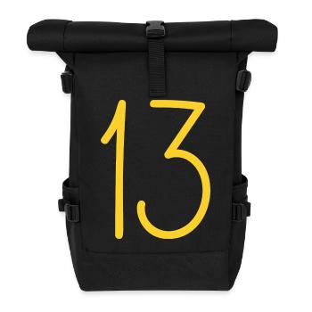 13 - Roll Top Backpack - black - Front