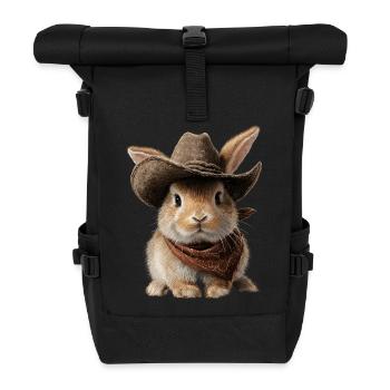 Pays de l’Ouest du Pays de l’Ouest du Chapeau Lapin Lapin - Sac à dos roll top - noir - Devant
