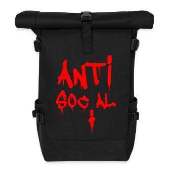 ANTISOCIAL! - Roll Top Backpack - black - Front