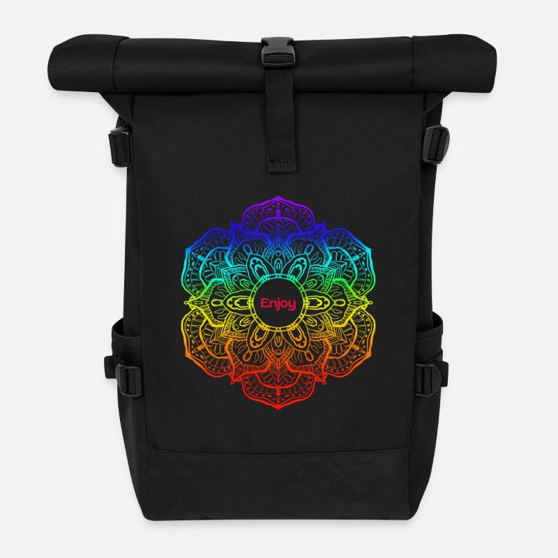 Enjoy - Rolltop Rucksack - Schwarz