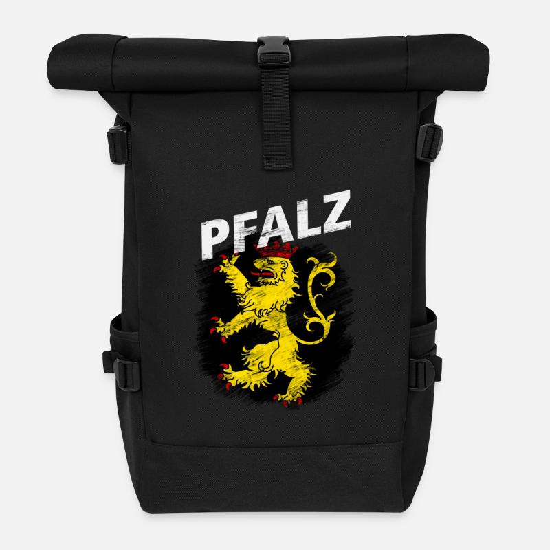 Pfalz - Rolltop Rucksack - Schwarz