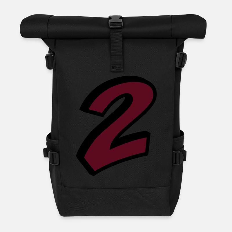 2 - Rolltop Rucksack - Schwarz