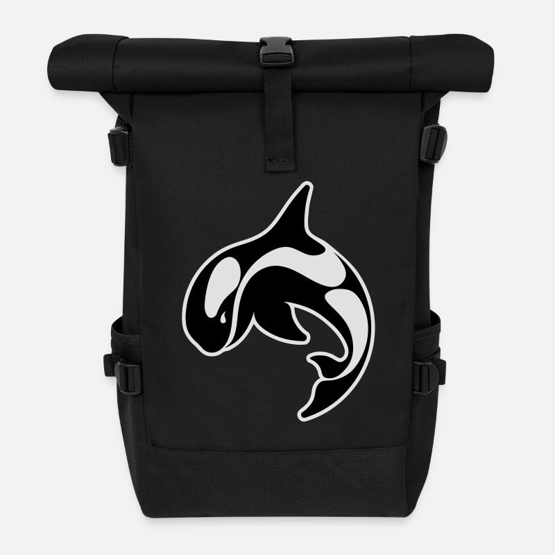 Orque - Sac à dos roll top - noir