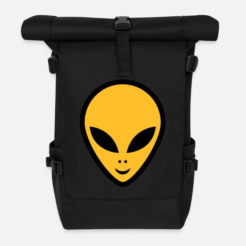 alien - Rolltop Rucksack - Schwarz