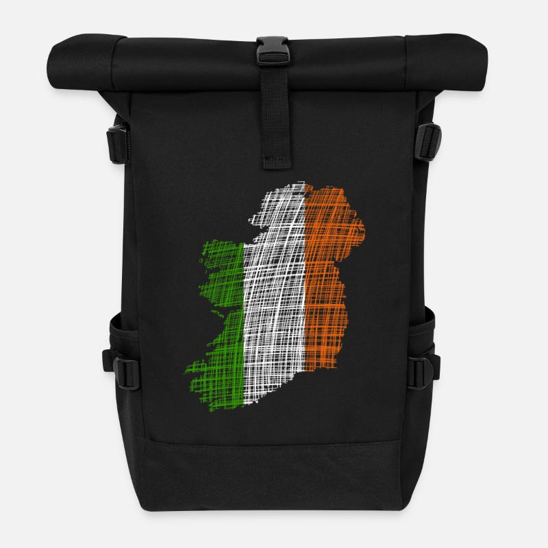 Irland Ireland - Rolltop Rucksack - Schwarz