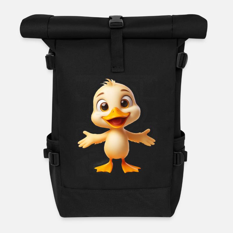 Duck 1 - Roll Top Backpack - black