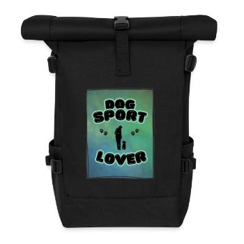 Dogsport Lover turquoise - Sac à dos roll top - noir - Devant