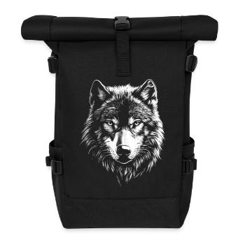Loup - Sac à dos roll top - noir - Devant
