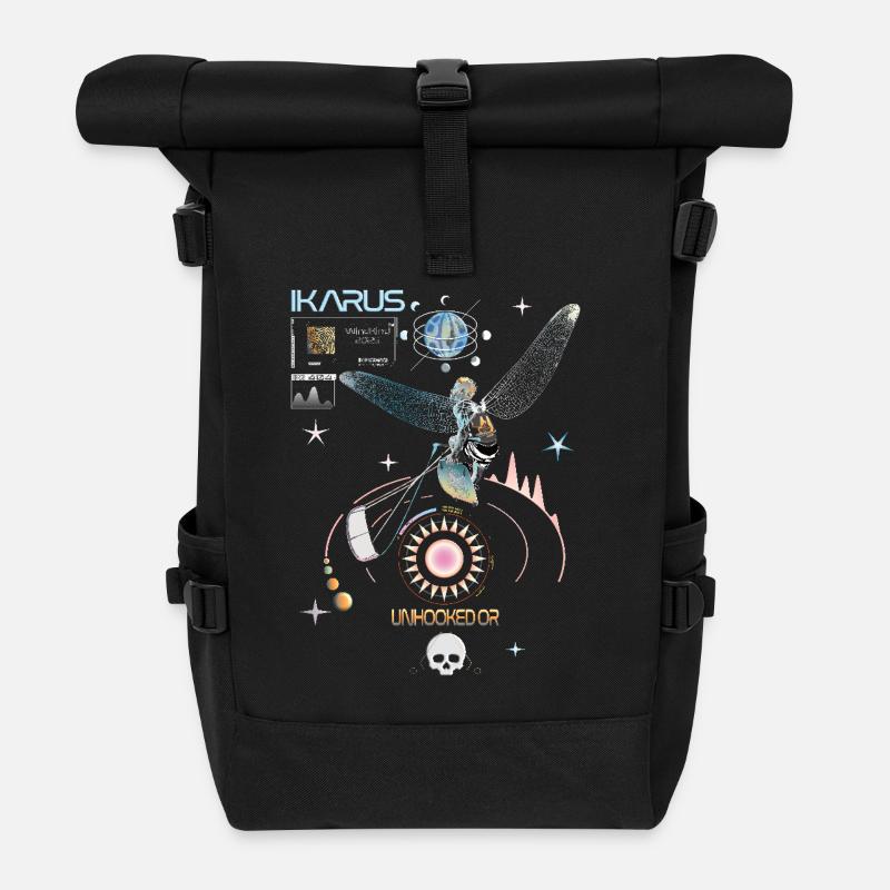 BigAir Ikarus Kitesurfer - Rolltop Rucksack - Schwarz
