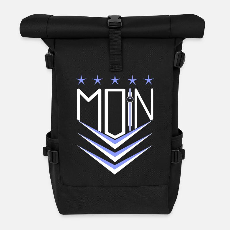 moin - Rolltop Rucksack - Schwarz