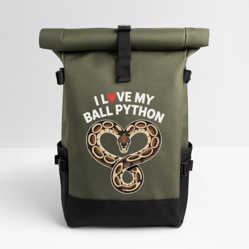 J’adore mon python royal ! Roi python Sac à dos roll top