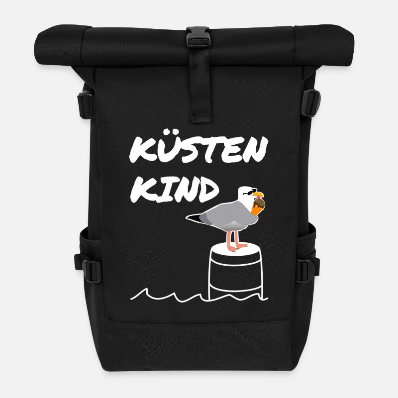 Enfant de la côte - Sac à dos roll top - noir