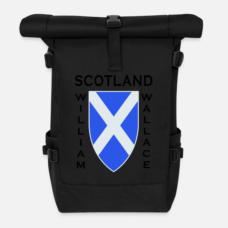 Scotland William Wallace II - Roll Top Backpack - black