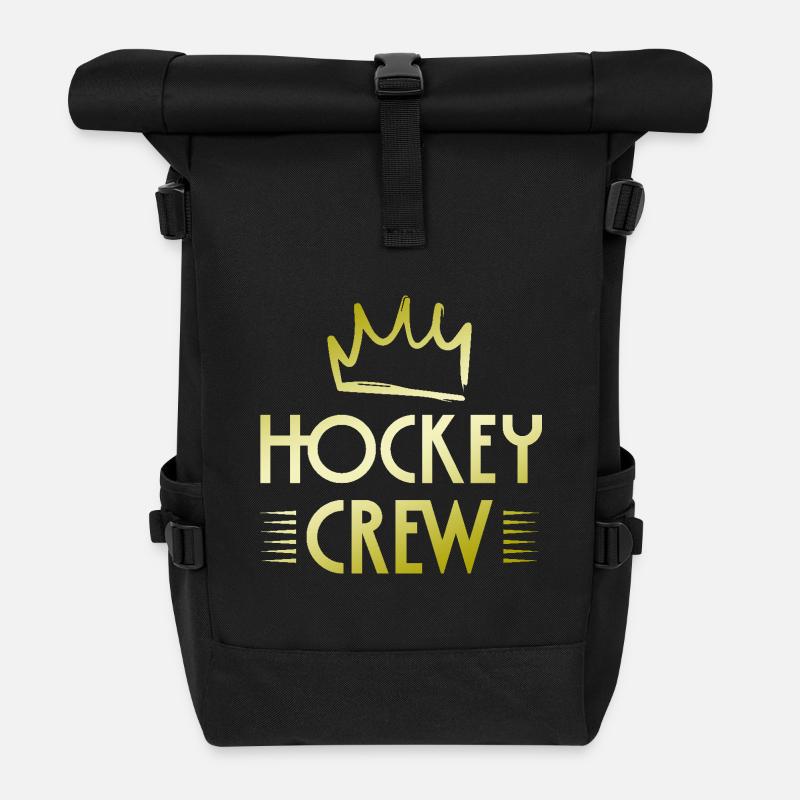 Hockey Crew - Rolltop Rucksack - Schwarz