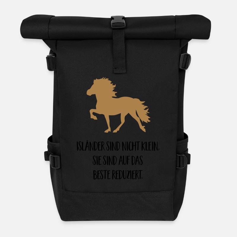 isländer - Rolltop Rucksack - Schwarz
