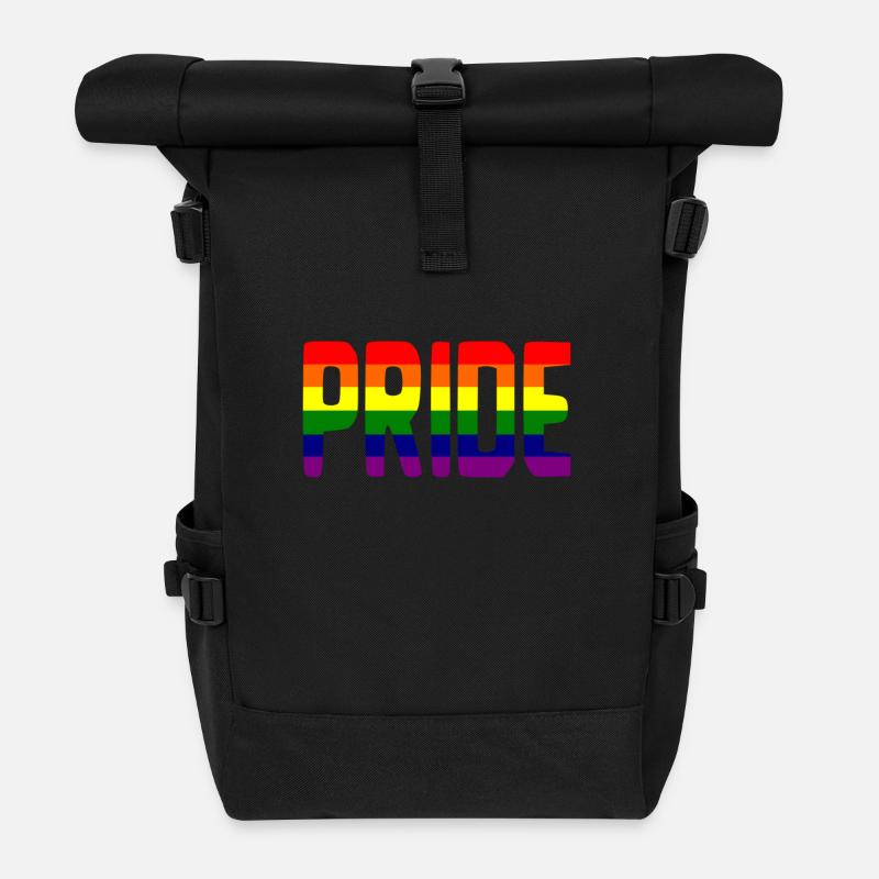 pride - Rolltop Rucksack - Schwarz