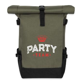 Équipe du parti - Sac à dos roll top - olive/noir - Devant