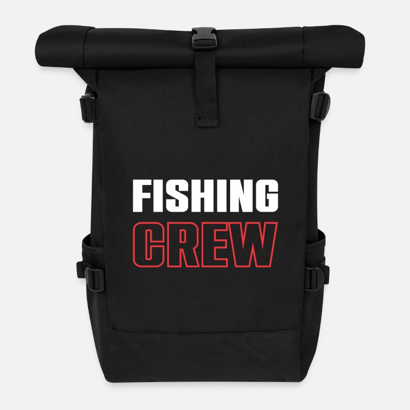 Fishing Crew - Rolltop Rucksack - Schwarz