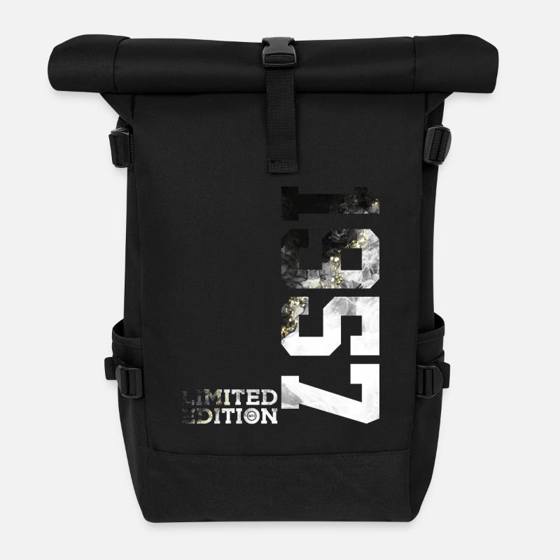 69TH BIRTHDAY LIMITED EDITION 1957 - Roll Top Backpack - black